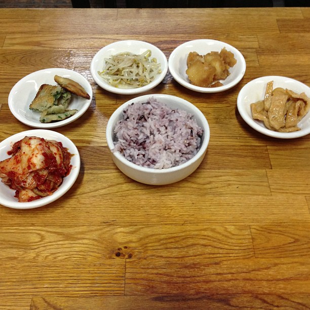 At Korean Tofu House, when you ask for not too many banchan, you get… :D