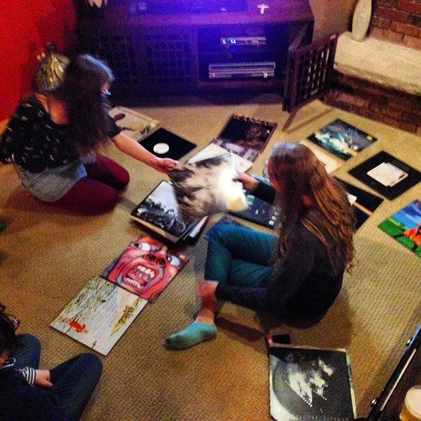 Hip nieces divvy my record collection.