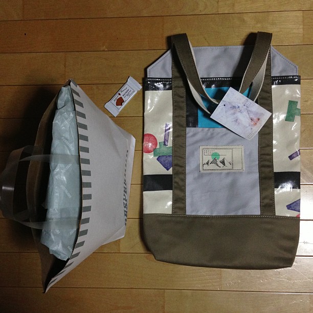 One-of-a-kind bag by Spoken Words Project, which I kinda can’t believe I tracked down.