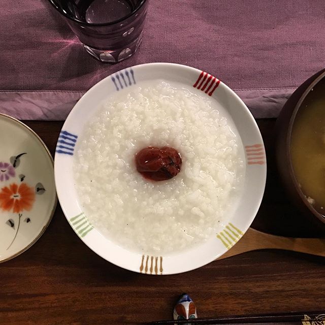Homemade umeboshi and miso